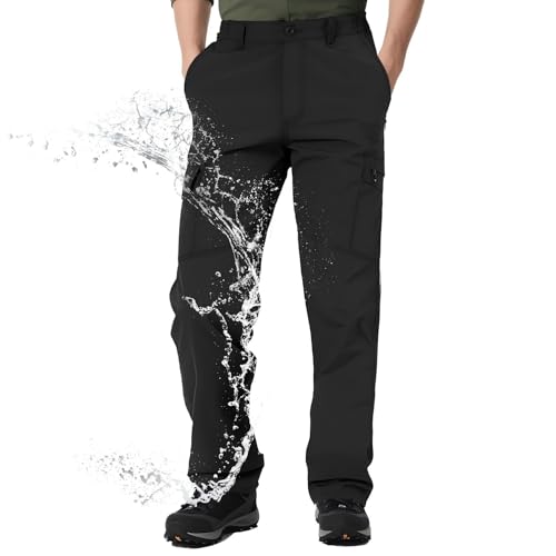 Aimato Wanderhose Herren wasserabweisend, Cargohose mit 6 Multifunktionstaschen, Teilweise Elastische Taille Outdoorhose, Arbeitshose für Trekking, Wandern, Camping, Reisen Aimato Wanderhose Herren wasserabweisend, Cargohose mit 6 Multifunktionstaschen, Teilweise Elastische Taille Outdoorhose, Arbeitshose für Trekking, Wandern, Camping, Reisen