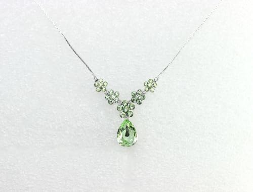 Image of Faship Gorgeous Rhinestone Crystal Floral Necklace Earrings Set