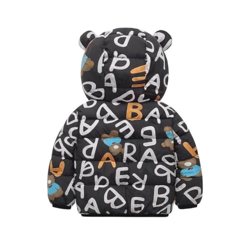 Image of Bold N Elegant Kids Different World Winter Warm Quilted Bomber Standard Length Hood Jacket Coat Puffer Jacket Coat For Infant Toddle Boy's Girls Kids