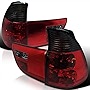 SPEC-D TUNING Red Smoke Lens Tail Lights Compatible with 2000-2006 BMW E53 X5 Left + Right Pair Assembly