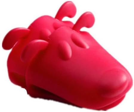 Kitchen Diva Silicone Oven Mitts, Red, Dog, Pair