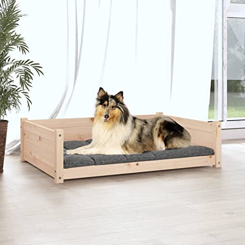 GuyAna Hundebett aus massivem Kiefernholz, waschbar, 95, 5 x 65, 5 x 28 cm, Haustierbett-3
