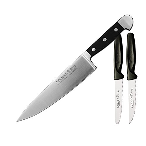 Güde Kochmesser 21 cm Alpha 1805/21 plus je 1 x SCHARFsinnig Messer B & S Cover