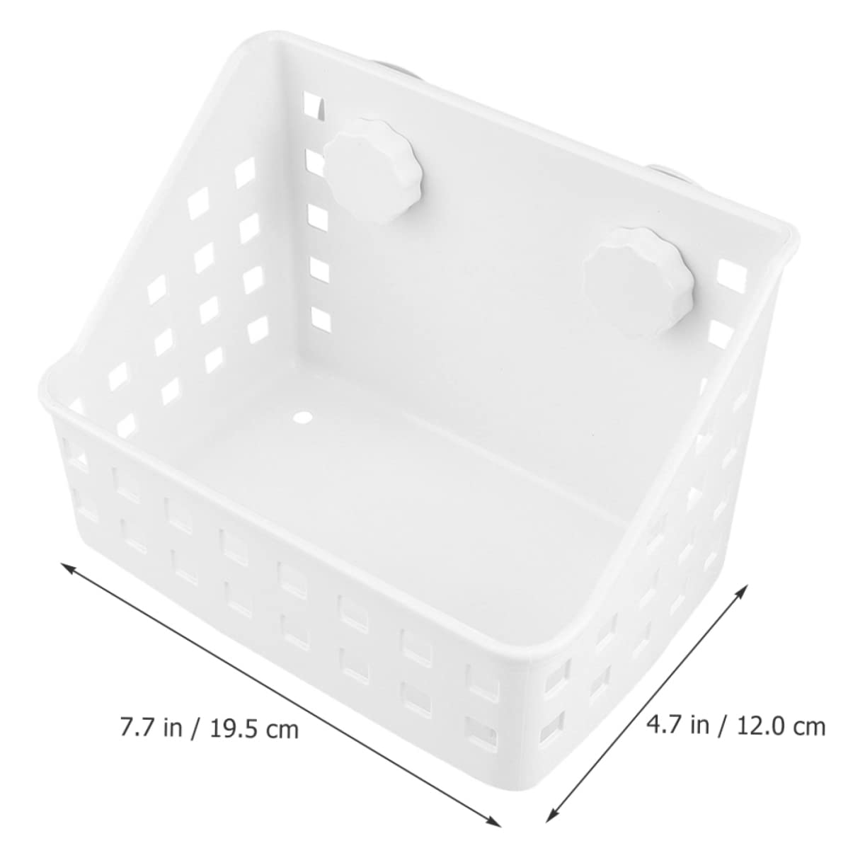 Râtelier à Foin pour Lapin à Fixation par Ventouse, 2 Pièces | Lapin et Cochon D’inde, Plastique Blanc, Installation Facile, Usage en Cage