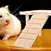 FRCOLOR Wooden Hamster Cage Ladder with Multi-Functional Platform Small Animal Climbing Ramp for Hamsters and Small Pets 9.45X6.3X5.31In