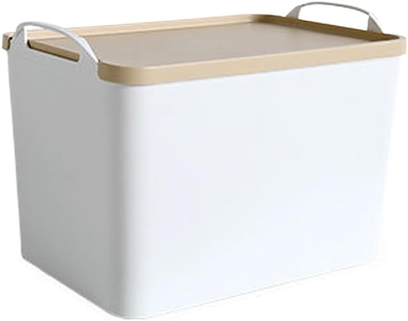 JSEIAJB Portable Storage Box with lid, Household Tabletop Clothing and Miscellaneous Storage and Sorting Box