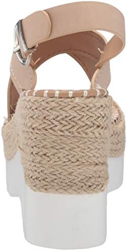 YOKI-JACKIE-05 Women's Platform Espadrille Wedge Sandal With Criss Cross Straps On Shoe Upper, Beige, 10 M US | Image 2