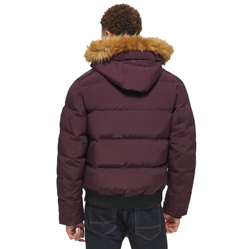 Image of Tommy Hilfiger Men's Arctic Cloth Quilted Snorkel Bomber Jacket (Standard and Big & Tall)