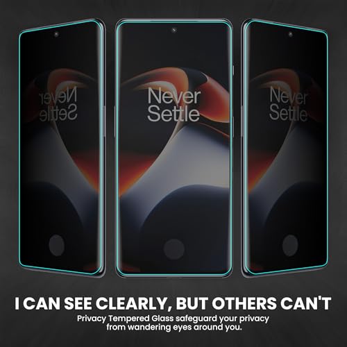 Image of ArmourPro UV Privacy Tempered Glass Screen Protector for OnePlus 11R (6.74 Inch, Pack of 2) Edge to Edge Coverage Anti-Spy /Anti-Peeping 9H Hardness