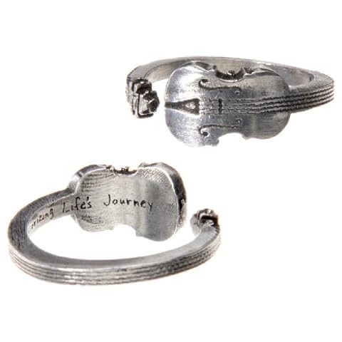 Whitney Howard Designs Violin Ring for Men or Women - Minimalist Comfort Fit Open Adjustable Pewter Ring - Musician Guitar Play Gift Cover