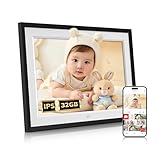 FPD デジタルフォトフレーム 10.1 インチ IPS タッチスクリーン Wi-Fi 遠隔転送対応 Frameo アプリで簡単操作 64GB MicroSDカード拡張 スライドショー、動画再生対応 高齢者向け紙面簡易ガイド・動画マニュアル付き 自動回転 天気表示 スリープモード カレンダー 壁掛け可 父の日・母の日・家族贈り物・敬老の日・誕生日プレゼント