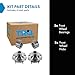 TRQ 2 Piece Front Wheel Bearing & Hub Kit Set Compatible with 2007-2012 Hyundai Elantra 2010-2013 Kia Forte Forte Koup