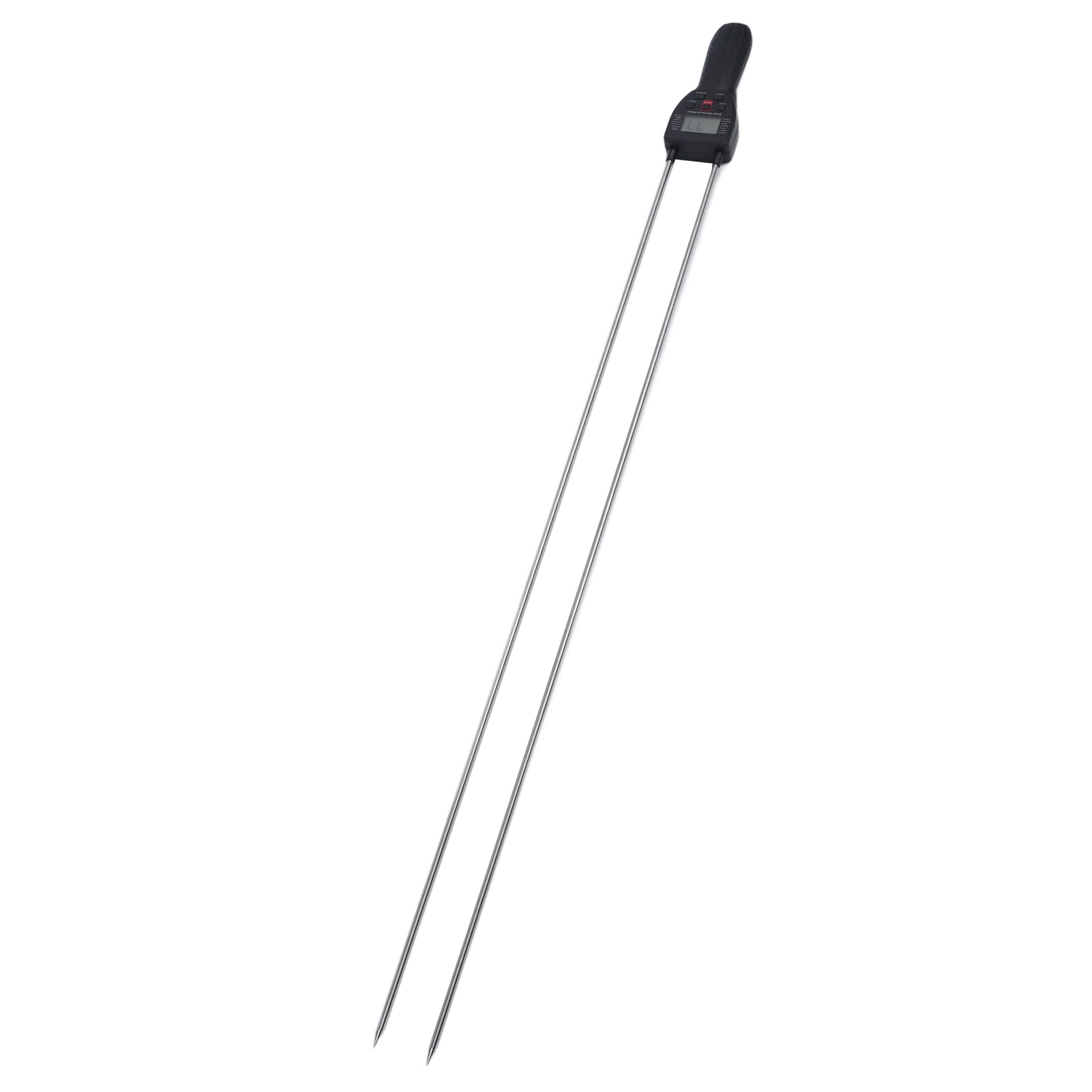 Medidor de Humedad de Grano, Medidor de Humedad de Grano Portátil de Sonda Dual de 900 Mm con Mensaje de Voz y Pantalla LCD Retroiluminada, Medidor de Humedad de Grano Digital