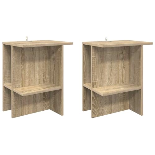 Table d'appoint avec étagères de rangement pour optimiser le salon - 2
