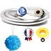 Produktbild JaMoonLBV JmL® Französische Marke - Duschschlauch 1,75M - Universal-Duschkopf-Kit - Anti-Torsions- & Korrosions-Duschschlauch aus Weich-PVC + [ 1 Dichtung + 1 Teflonband + 1 Schwamm] [ 1 Dichtung + 1