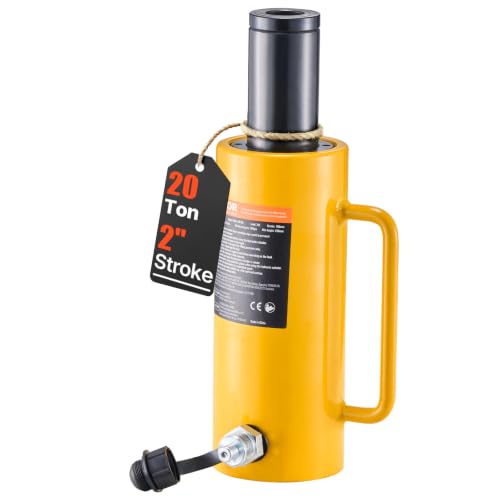Image of VEVOR 20T 4Inch Hydraulic Cylinder Jack Hollow Single Acting Hydraulic Ram Cylinder 100mm Hydraulic Lifting Cylinders (20T 4Inch Hollow)
