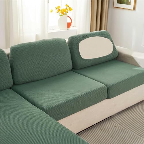Housse de canapé imperméable en L gris pour angle 3 places - 6