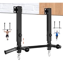 Joist Mounted Pull Up Bar, 800 lbs Heavy Duty Wall Mounted Chin Up Bar, Adjustable Height Pullup Bar for Garage, Basement, Backyard, Beam and Rafter Mount, Easy Installation, Ideal for Multiple Grip Options