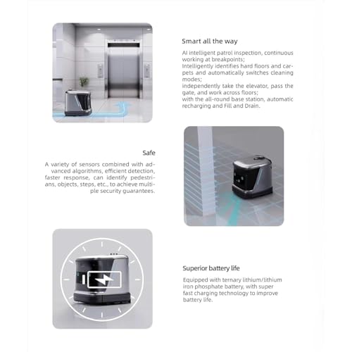 AI Robotic Floor Sweeper for Industrial Use
