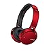 Sony MDRXB650BT/R Extra Bass Bluetooth Headphones, Red