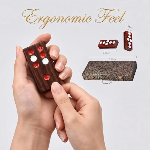 FENGSHUI-CAISHEN Set Tradicional de Mahjong en Madera miniatura 4