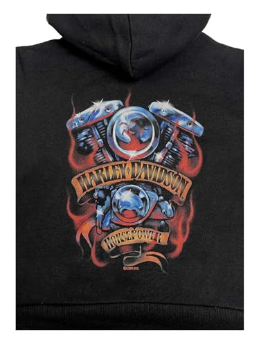 Harley-Davidson Little Boys' Bar & Shield Sherpa Lined Hooded Jacket w/Graphics2