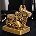 Brass Nandi Idol Shiv Parvati Vahan Bull Embossed Statue for Temple Vastu 1.5