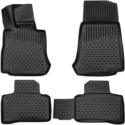 ELMASLINE 3D Gummimatten Set für Mercedes GLC (X253) 2015-2022 | hoher Rand