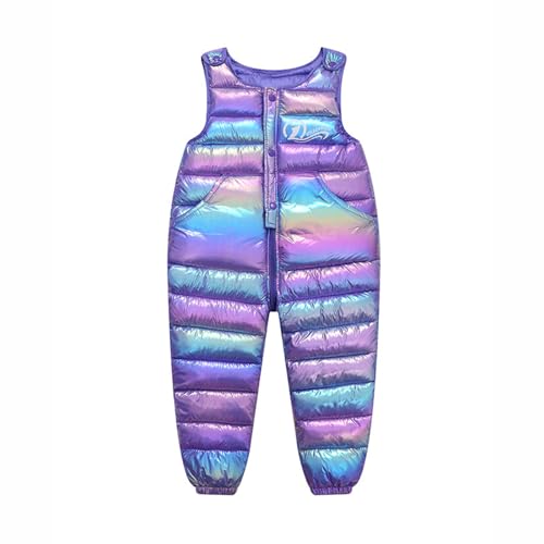 OSFVNOXV Toddler Girls Overalls Winter Clothes Warm Pants Kids Insulated Warm Colorful Snow Ski Pants 1-5 Years