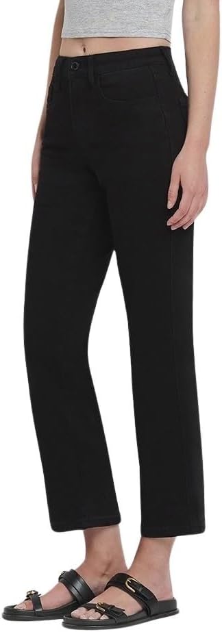 VERVET Women's High-Rise Ankle Straight Jeans in Catchy - Image 2