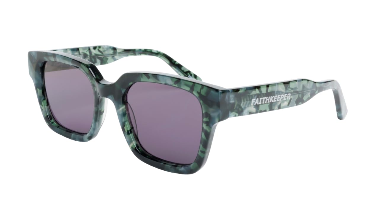 FAITHKEEPER Gafas de sol polarizadas hombre y mujer, montura de acetato de celulosa, lentes Cat. 3 UV400, 100% protección rayos UV