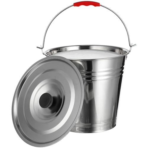 Seau en acier inoxydable récipient stockage eau domestique agricole