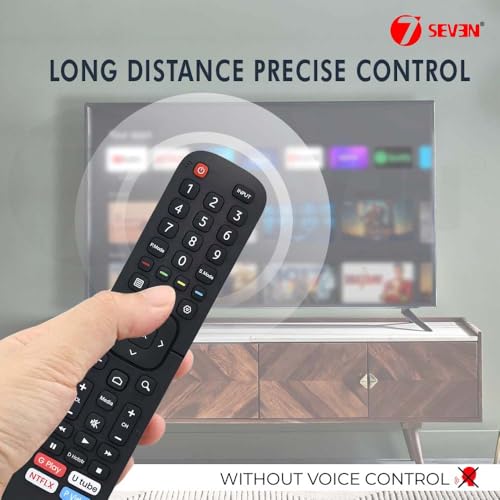 7SEVEN® Compatible Vu Tv Remote of Original en2bx27v Model and Suitable for Vu Smart Android LED UHD Television Remotes Control 5 41H0CfEAtAL