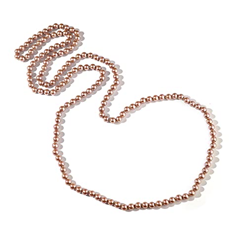 COLORFUL BLING Collar largo de perlas falsas de los años 20 con capas retro vintage imitación redondo para mujeres y niñas, fiesta de boda, Perla sintética, Perla sintética Cover