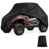 YONQIFON UTV Cover 2 Seater Waterproof 420D All-Weather Compatible with Yamaha Wolverine x2 850 1000 Rhino 450 660 700 YXZ1000R Ranger 500 570 800 Side by Side Covers Outdoors UTV Accessories
