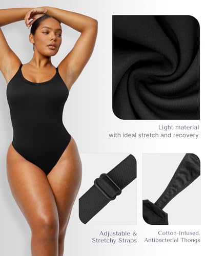 SHAPELLX Shapewear Bodysuit For Women Tummy Control Sculpting Snatched Body Shaper Waist Body Suit Thong2