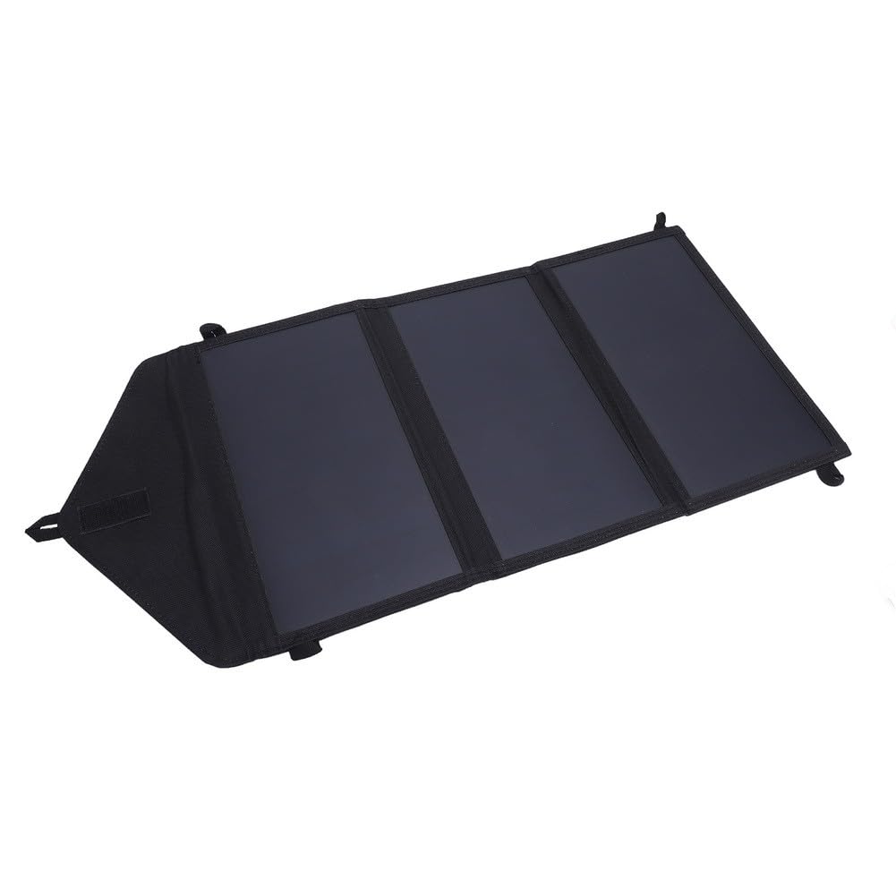 Przenośna składana torba solarna do ładowarki 30 W z podwójnym wyjściem USB, wodoodporność IP65, 25% wydajny panel słoneczny do użytku na zewnątrz, kompatybilny z telefonami i laptopami