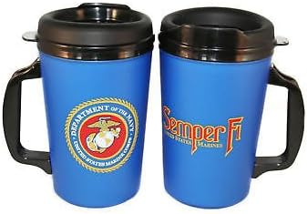 2 Foam Insulated 20oz ThermoServ Mugs USMC Marine Corps