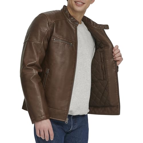 Image of Levi's Men's Faux Leather Racer Jacket