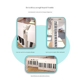 Piano électrique pliable multifonctionnel avec 88 touches pleine grandeur et 128 timbres. Construction en matériau PC, texture légère. Fourre-tout Oxford avec batterie et adaptateur de charge for un t - Les Beatles, Paul McCartney, John Lennon, RIngo Starr, George Harrison Piano électrique pliable multifonctionnel avec 88 touches pleine grandeur et 128 timbres. Construction en matériau PC, texture légère. Fourre-tout Oxford avec batterie et adaptateur de charge for un t – Image 6