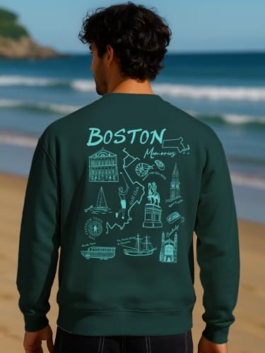 Image of Nobero Men's Graphic Printed Oversized Sweatshirt | Cotton Rich Fleece Round Neck Pullover | Relaxed Fit Casual Winter Wear for Men