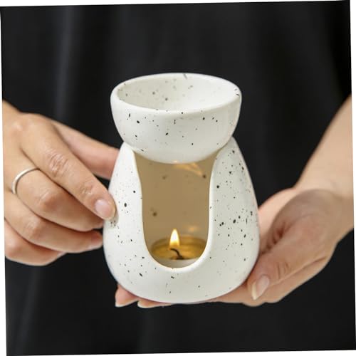 Oil Burner for Scented Oil Ceramic Essential Oil Burner Unique Creative Wax Burner Decorative Tealight Candle Holder Home Decor Housewarming Gift, Essential Oil Burner