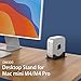 bylitco Metal Desktop Stand for 2024 Mac mini M4/M4 Pro, Perfect for Desk Organization and Heat Dissipation，Soft Cushioned Protection, Space-Saving Design- Black