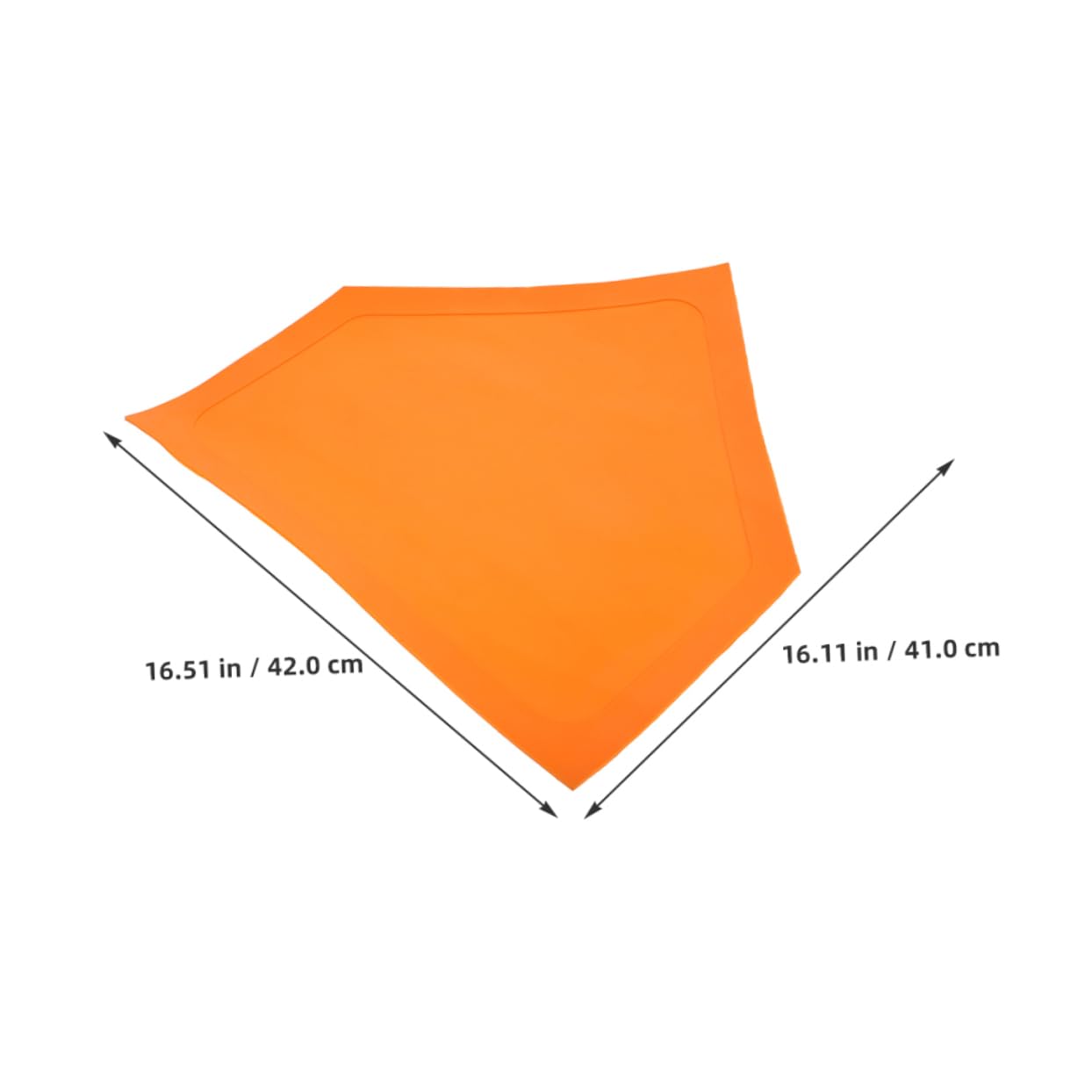 Totority Baseball Softball Pitching Training Plate 2pcs Flat Triangle Disc for Gym Teachers