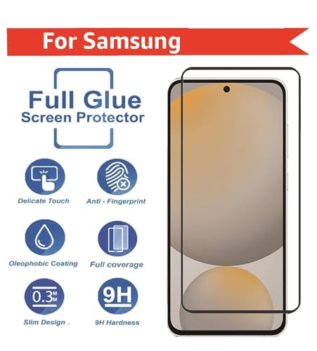 Image of Tempered Glass Screen Protector Compatible for Samsung Galaxy A56 5G | Front And Back Screen Guard With camera lens protector 3in1
