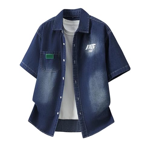 Chemise de plage en jean pour homme idéale pour les vacances au soleil