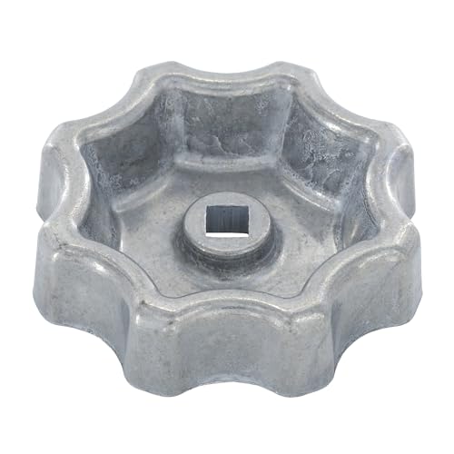 Danco 10006P Water Spigot Hose Bibb Round Wheel Replacement 2 Pack, Outdoor Faucet Handle, Metallic, Pack of 2