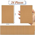 24Pack Mini Carnet en vrac, 3.5 x 5" Petit journal 36 Pages alignées(18 feuilles) Kraft Mini Jounrnal Soft Cover Écriture Blocs-notes pour les enfants Cadeaux École Accueil Bureau