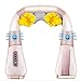 Produktbild CLX Massagegerät Schulter Nackenmassagegerät Shiatsu Elektrisch für Nacken Rücken Wärmefunktion mit 3D-Rotation Massage Einstellbaren Geschwindigkeiten Beige,Rosa