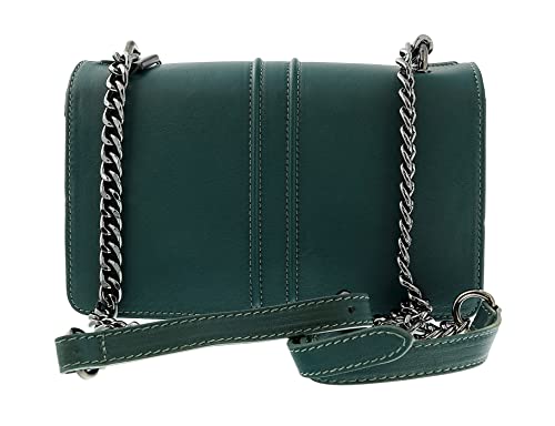 Pierre Cardin Teal Leather Large Structured Shoulder Bag4